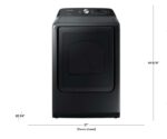 7.4 cu. ft. Capacity Gas Dryer with Sensor Dry in Brushed Black - Image 2